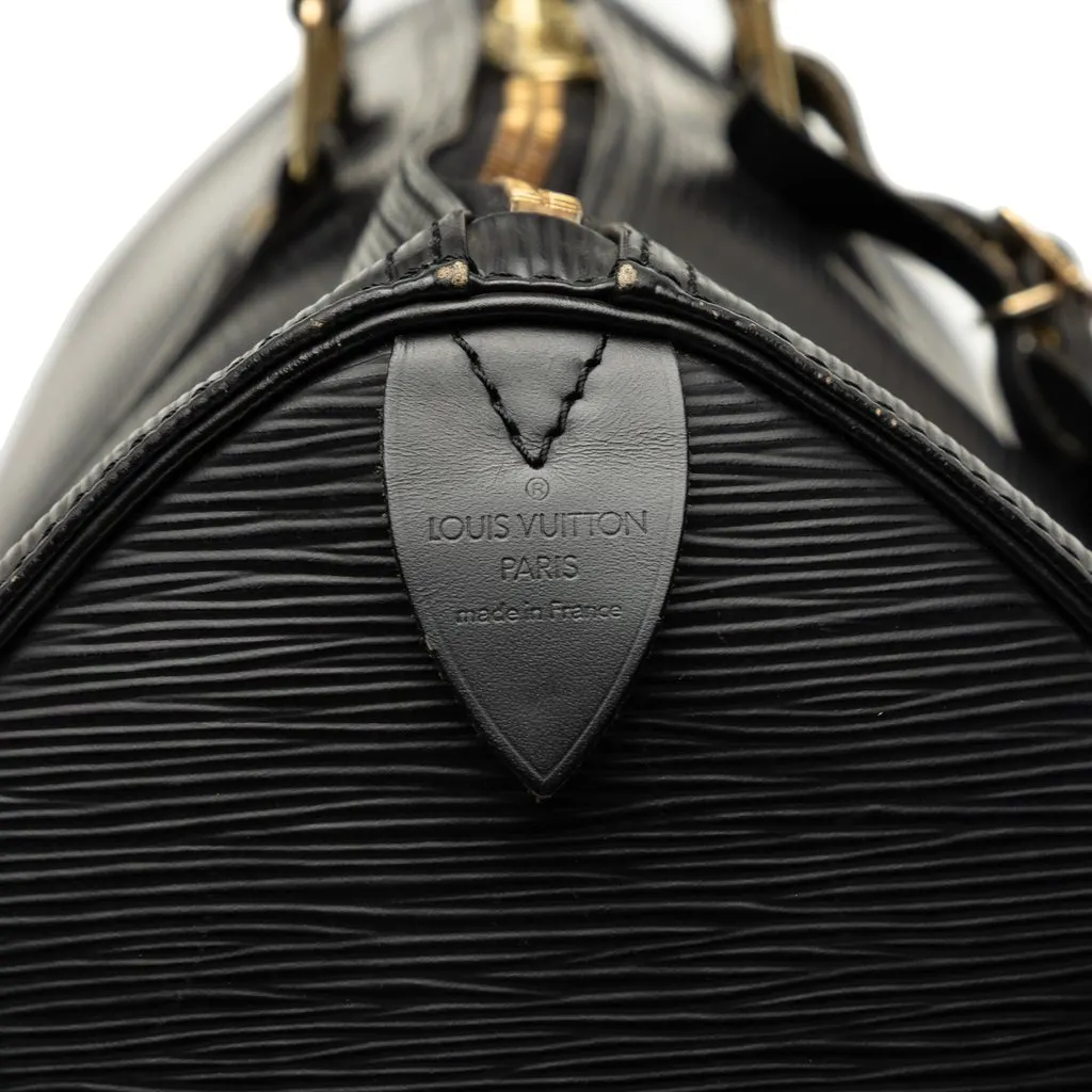 Louis Vuitton Epi Keepall 45 Black Leather Good - Box View