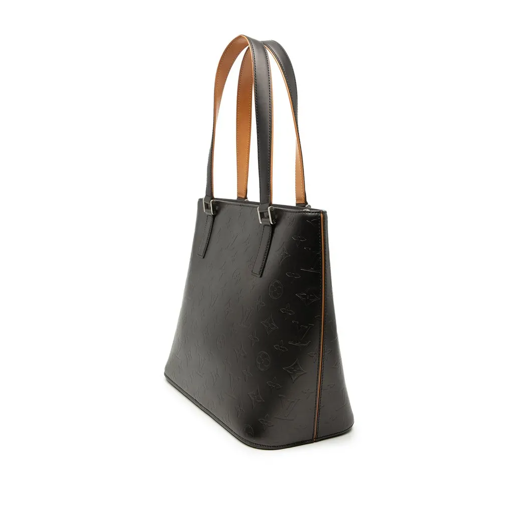 Louis Vuitton Monogram Mat Stockton Black Leather Very good - Back View