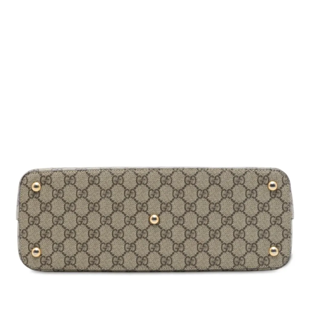 Gucci GG Supreme Linea A Satchel Beige Very good - Inside View