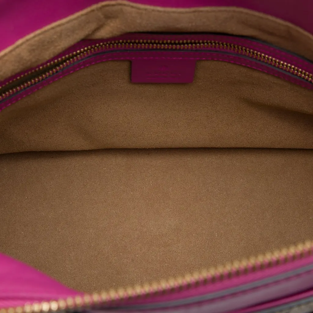 Gucci GG Supreme Linea A Satchel Beige Very good - Model View