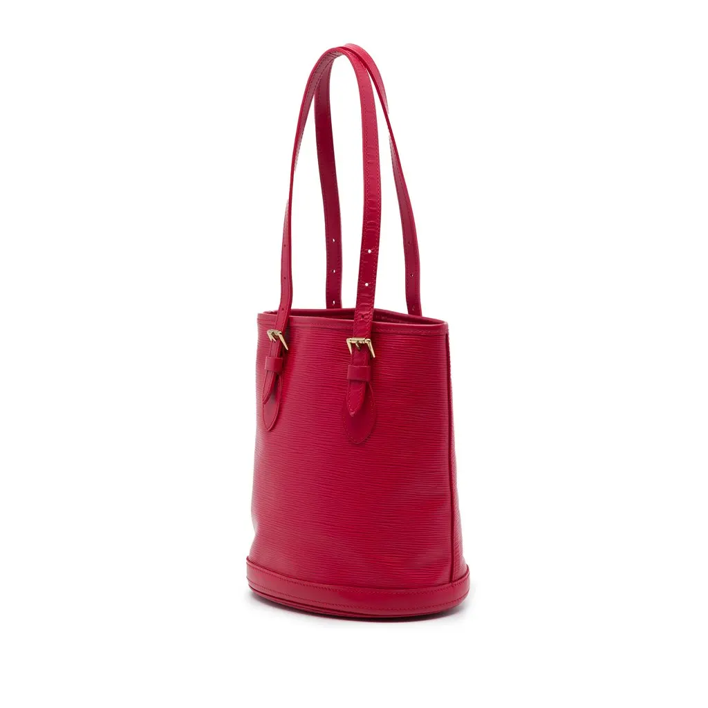 Louis Vuitton Epi Bucket PM Red Leather Very good - Back View