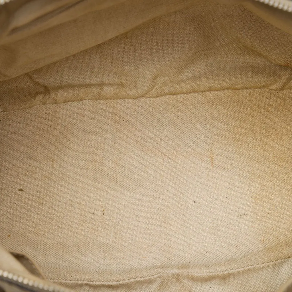 Gucci GG Canvas Sukey Satchel Beige Canvas Good - Model View