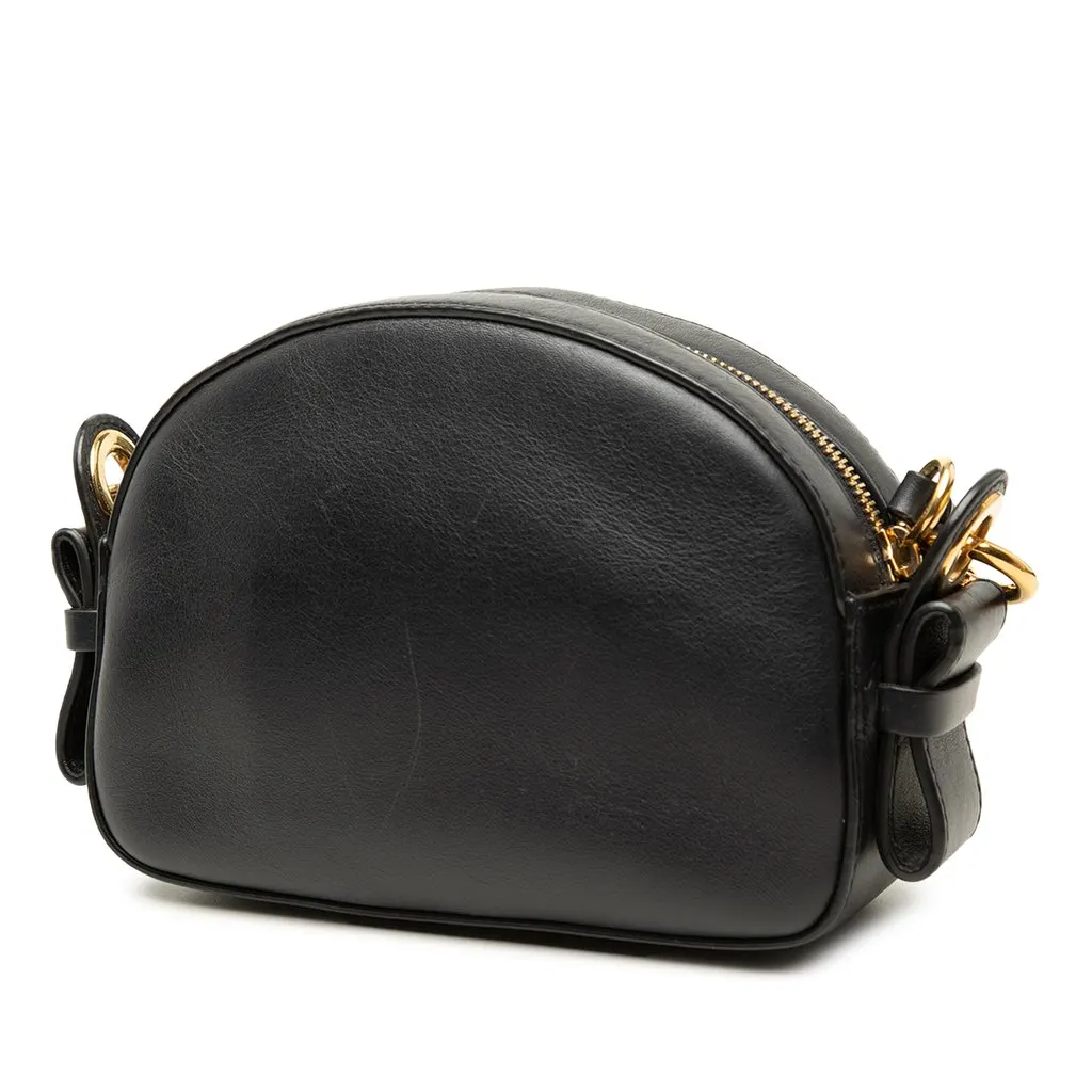 Chloé Studded Calfskin Embroidered Little Horses Crossbody Black Leather Very good - Back View