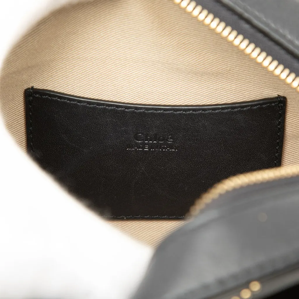 Chloé Studded Calfskin Embroidered Little Horses Crossbody Black Leather Very good - Box View