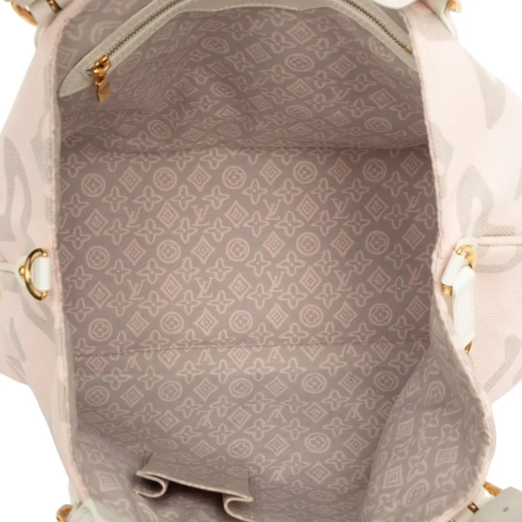 Louis Vuitton Monogram Tahitienne Cabas PM Pink Very good - Model View