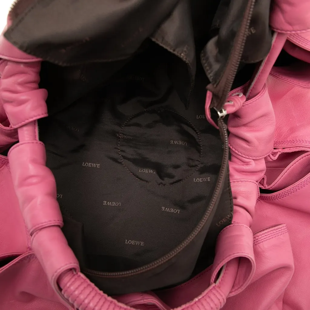Loewe Nappa Aire Pink Leather Good - Model View
