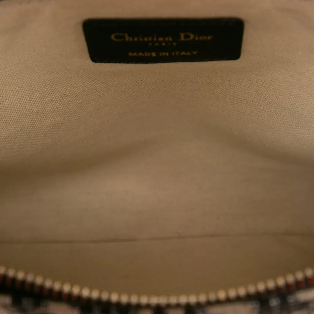 Dior Medium Oblique Embroidered Canvas Diorcamp Messenger Bag Blue Canvas Very good - Box View
