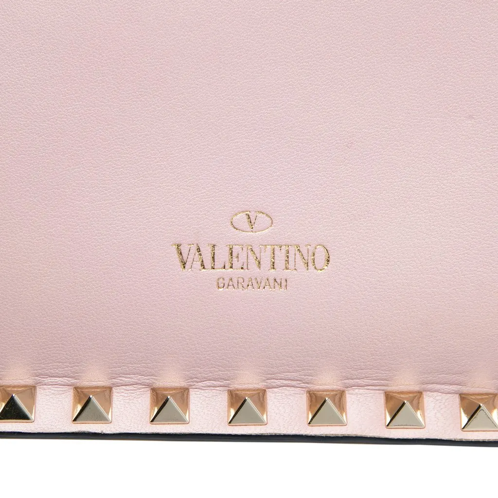 Valentino Nappa Watercolor Rockstud Wristlet Clutch Blue Leather Very good - Box View