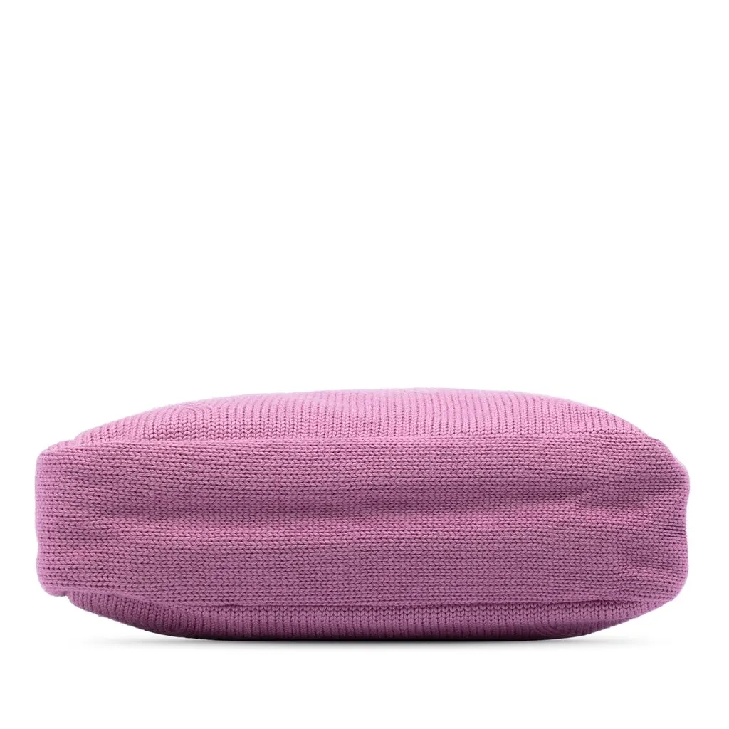 Prada Knitted Wool Tote Pink Very good - Inside View