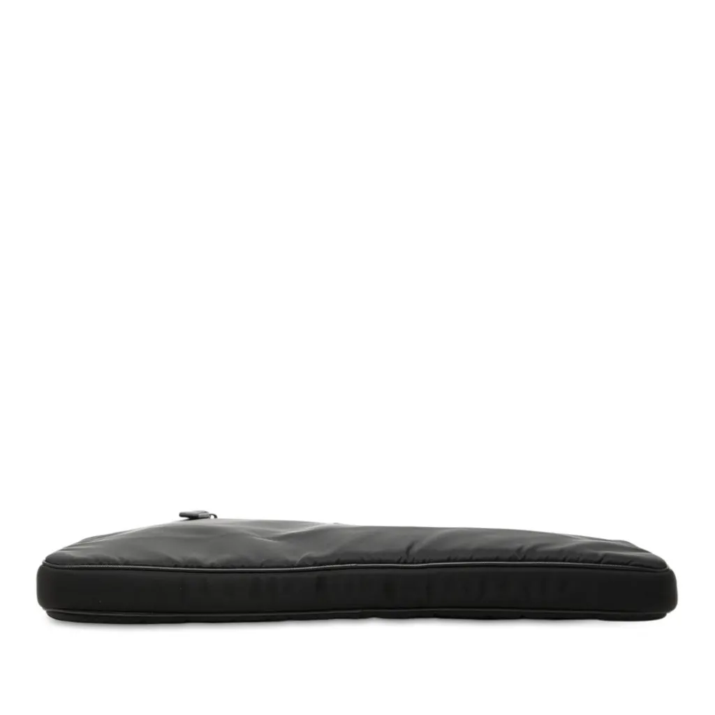 Prada Saffiano Trimmed Tessuto Laptop Case Black Very good - Inside View