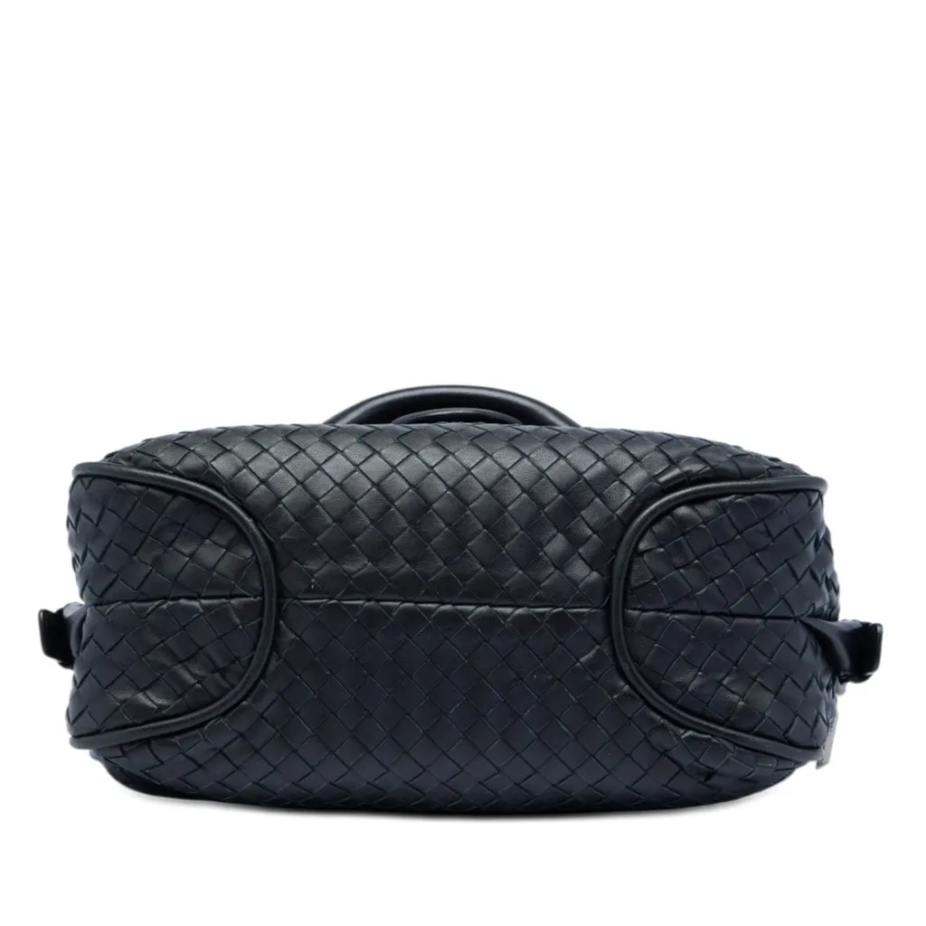 Bottega Veneta Nappa Intrecciato Rialto Shoulder Bag Black Leather Very good - Inside View