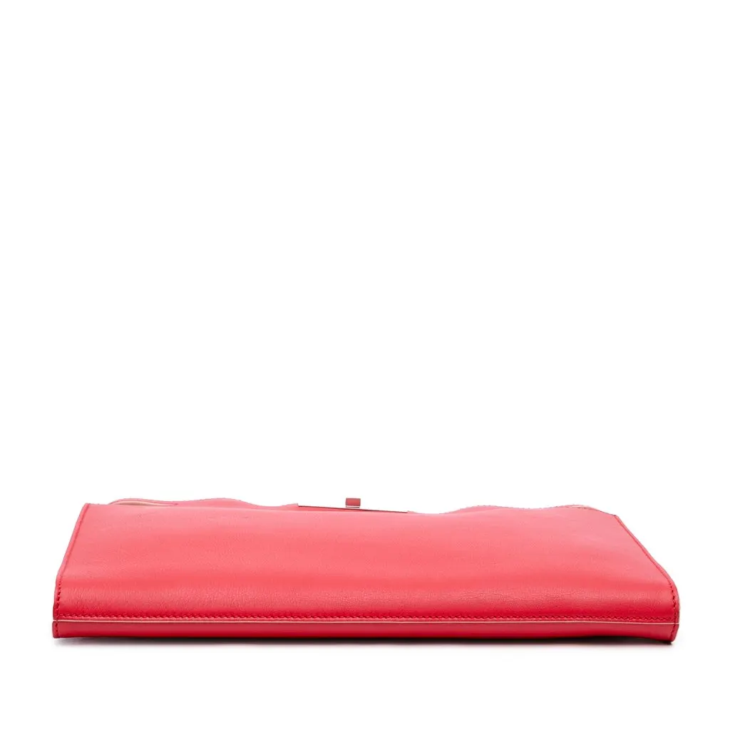 Fendi Leather Peekaboo Clutch Crossbody Red Leather Very good - Inside View