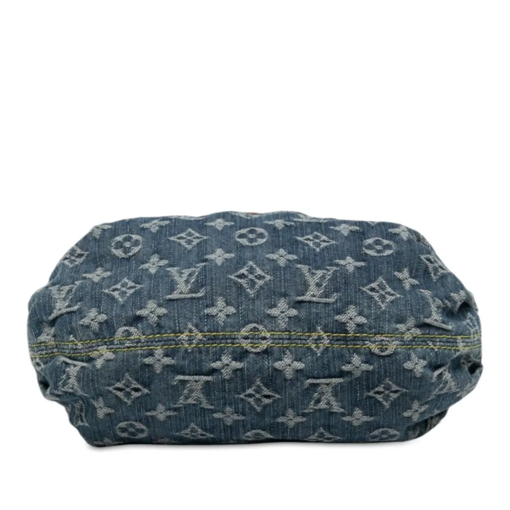 Louis Vuitton Monogram Denim Pleaty Blue Denim Very good - Inside View