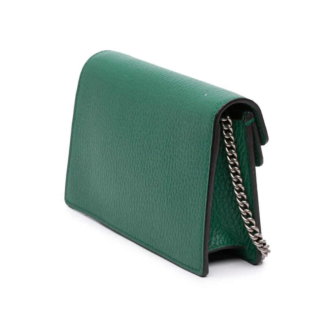 Gucci Mini Calfskin Dionysus Crossbody Green Leather Good - Back View