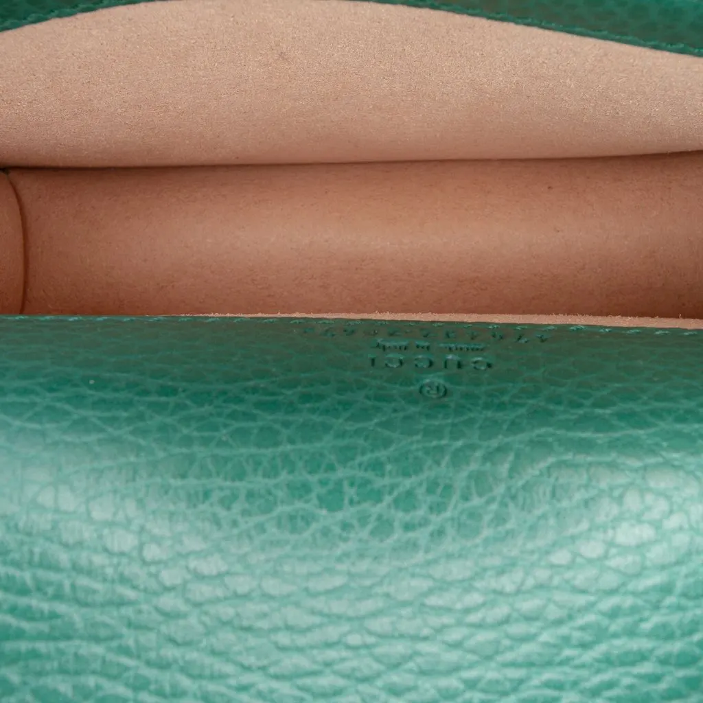 Gucci Mini Calfskin Dionysus Crossbody Green Leather Good - Model View
