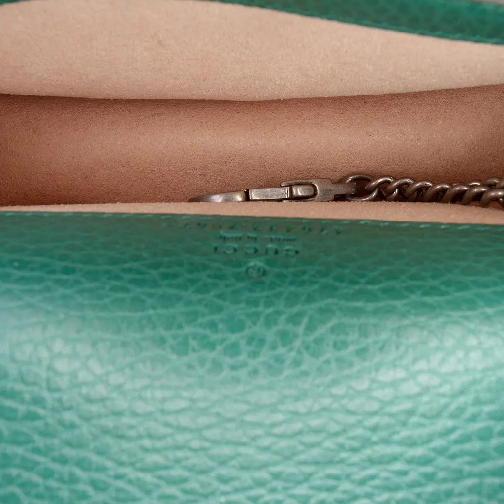 Gucci Mini Calfskin Dionysus Crossbody Green Leather Good - Box View