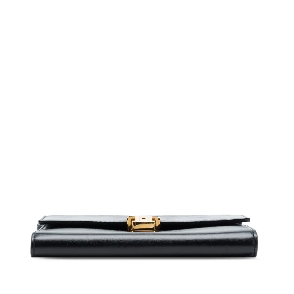 Saint Laurent Mini Aged Calfskin High School Satchel Black Leather Very good - Inside View
