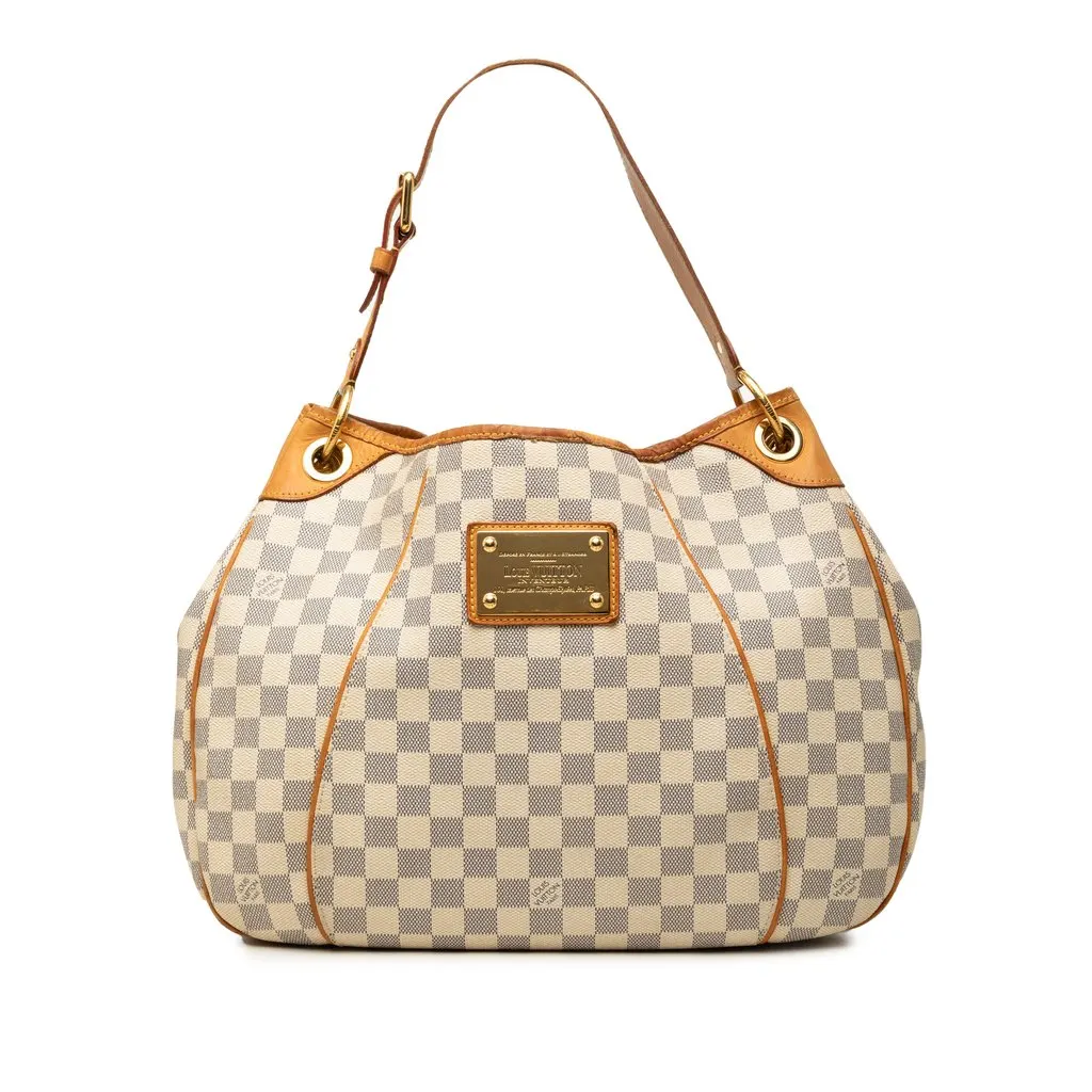 Louis Vuitton Damier Azur Galliera PM White Good - Front View