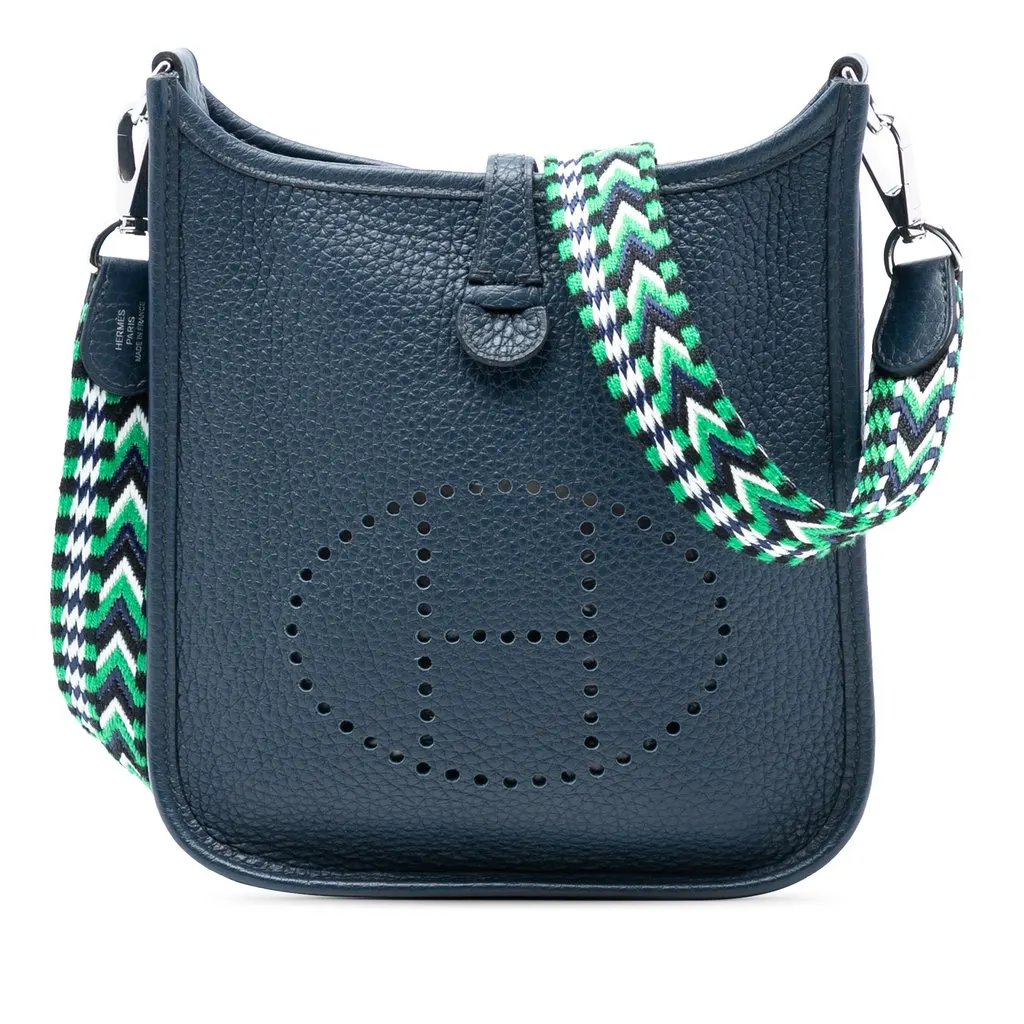 Hermès Clemence Evelyne 16 Amazone Blue Leather Very good - Front View