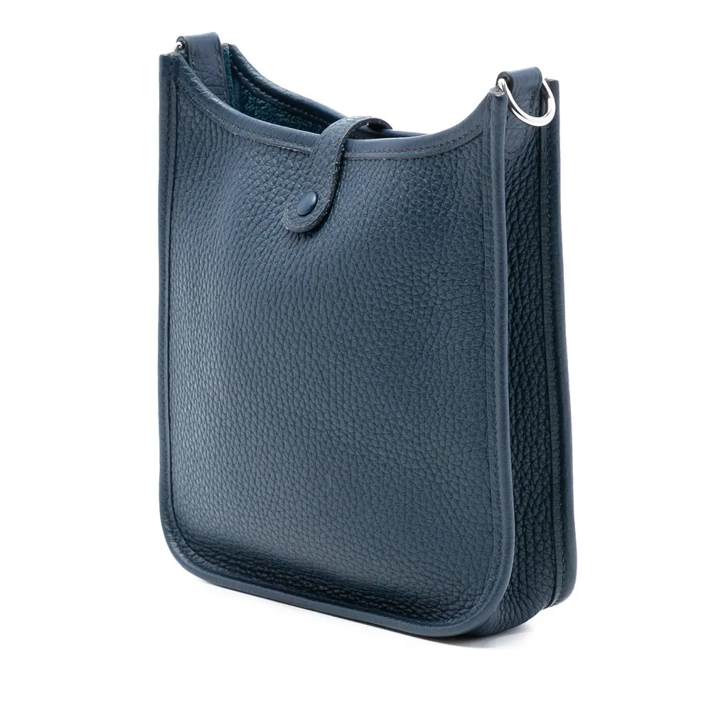 Hermès Clemence Evelyne 16 Amazone Blue Leather Very good - Back View