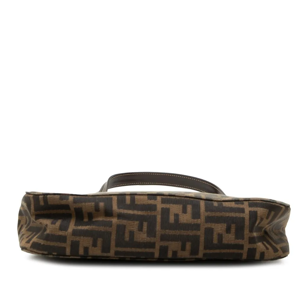 Fendi Zucca Canvas Shoulder Bag Brown Very good - Inside View