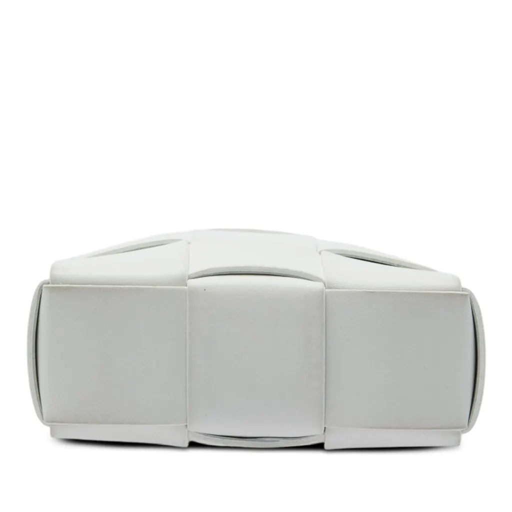Bottega Veneta Mini Maxi Nappa Intrecciato North South Casette Tote White Leather Very good - Inside View