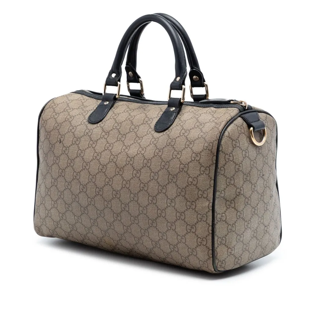 Gucci Medium GG Supreme Italian Flag Joy Boston Bag Beige Very good - Back View