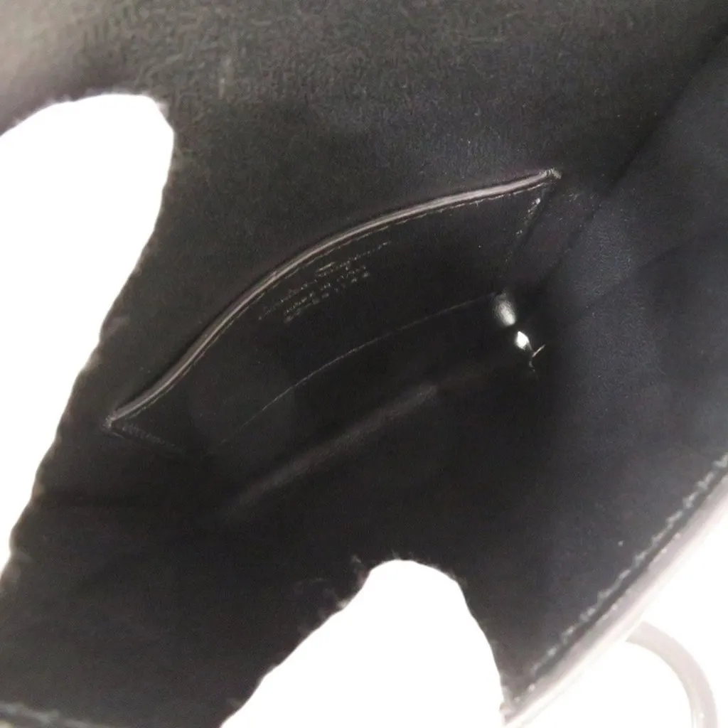 Salvatore Ferragamo Gancini Embossed Leather Phone Pouch Crossbody Black Leather Very good - Inside View