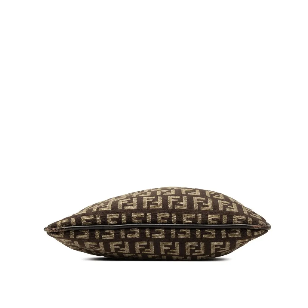 Fendi Zucchino Canvas Crossbody Brown Very good - Inside View