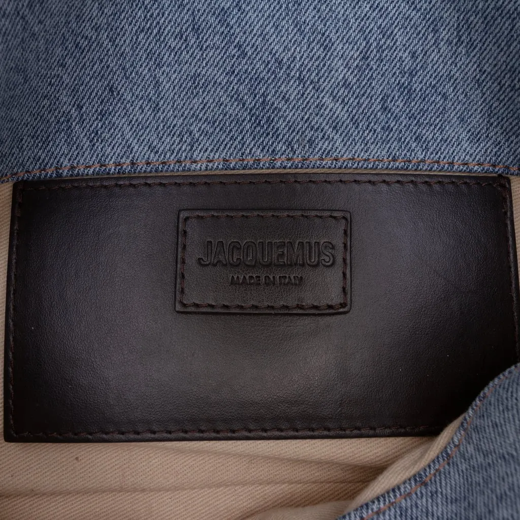 Jacquemus Denim Le Bambimou Satchel Blue Very good - Box View