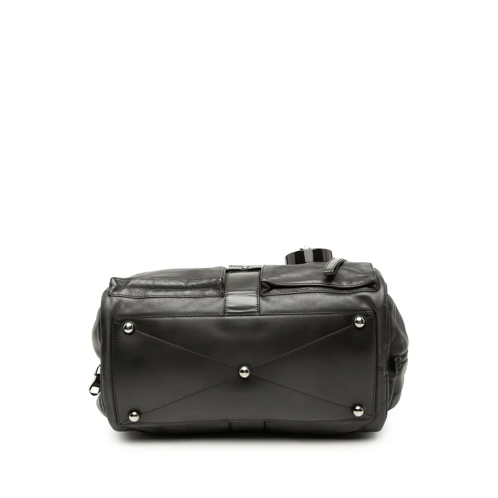 Loewe Leather Laura 33 Handbag Black Leather Very good - Inside View