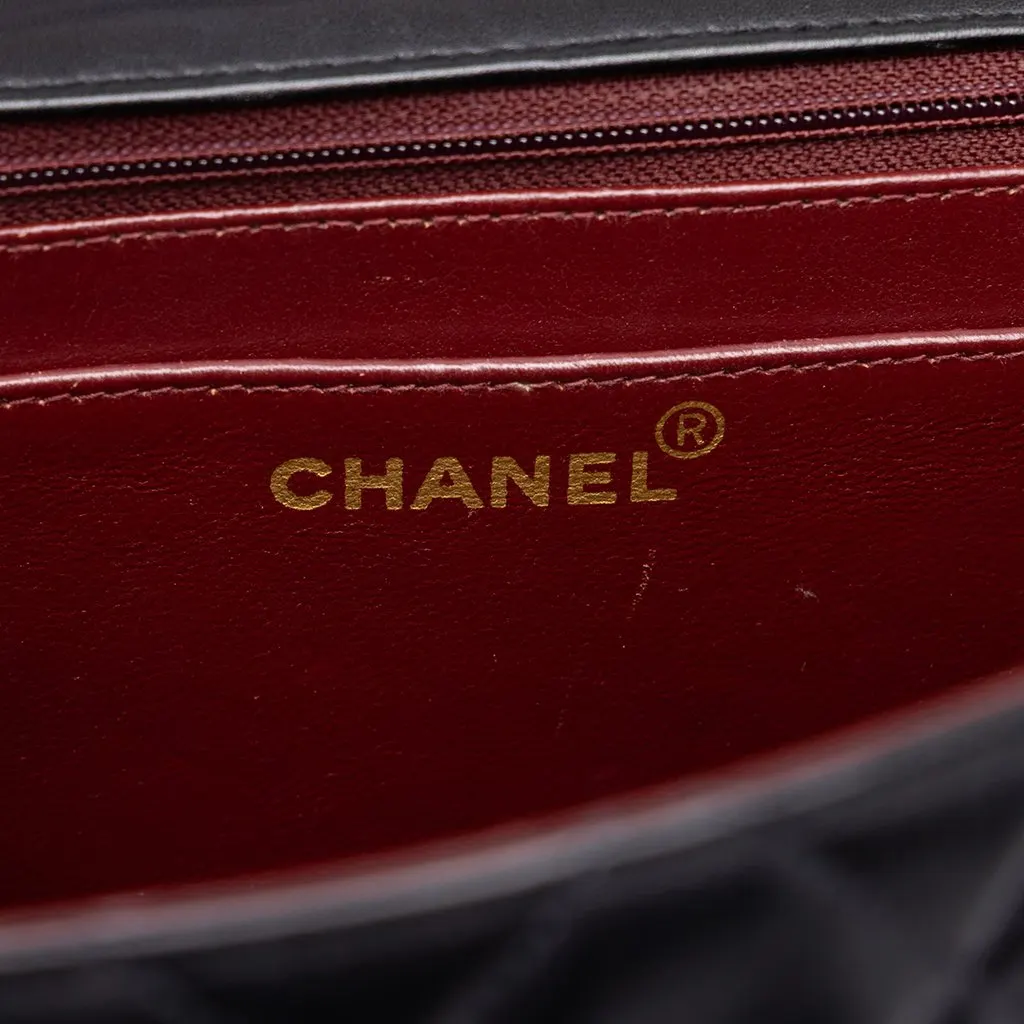 Chanel Maxi XL Classic Lambskin Single Flap Black Leather Good - Box View