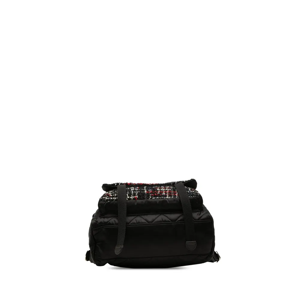Chanel Quilted Nylon and Tweed Astronaut Essentials Backpack Black Very good - Inside View