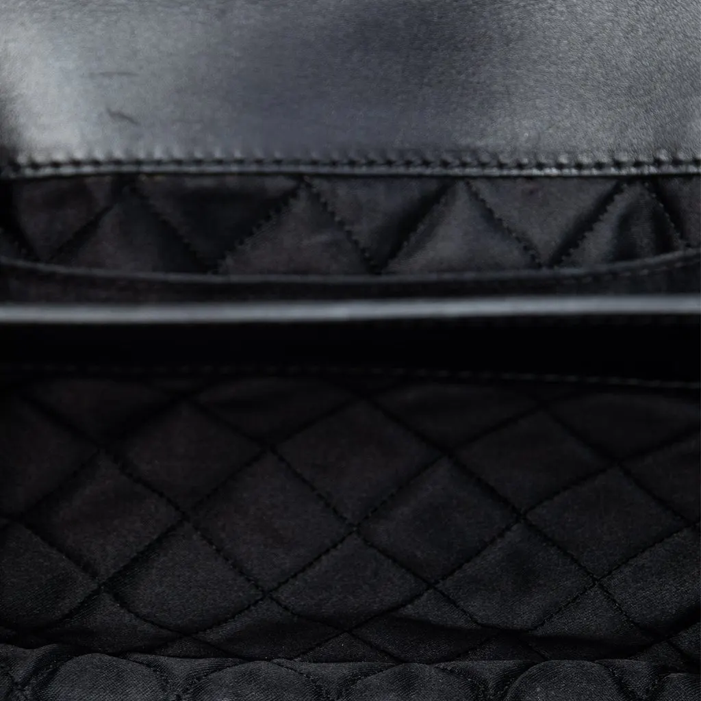 Chanel Small Lambskin Beaded Crystal Flap Black Leather Very good - Model View