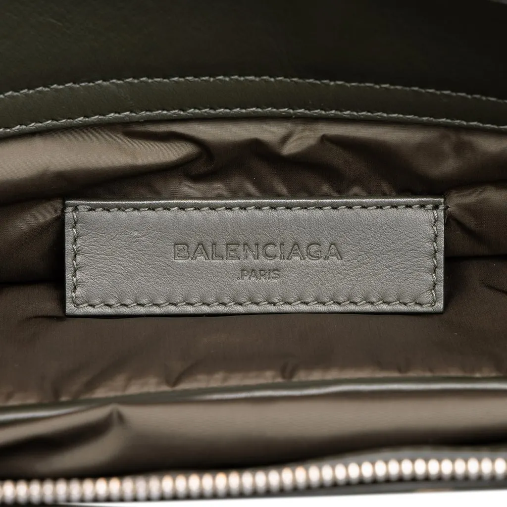 Balenciaga Nylon Navy Cabas Tote M Green Polyamide Good - Box View