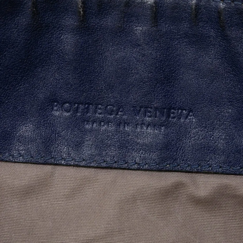 Bottega Veneta Nappa Intrecciato Crossbody Blue Leather Very good - Box View