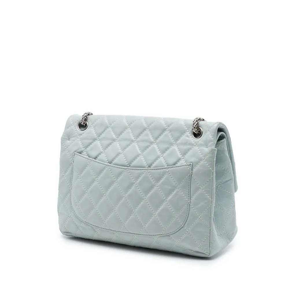 Chanel Quilted Aged Calfskin Reissue 2.55 Double Flap 227 MultiColor Leather Very good - Back View