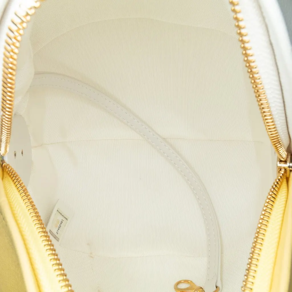 Chanel Calfskin Coco Beach Ball Bag Yellow Leather Very good - Box View