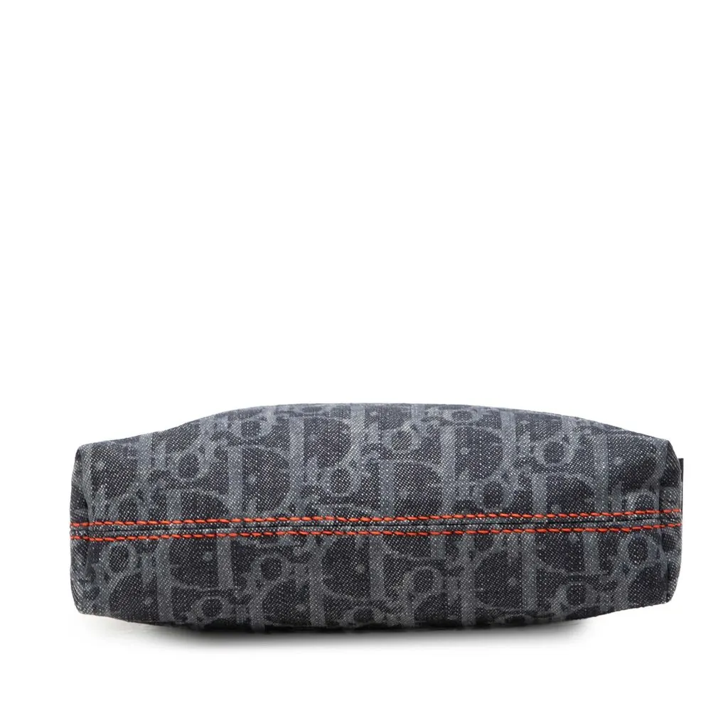 Dior Oblique Denim Flight Cosmetic Pouch Blue Very good - Inside View