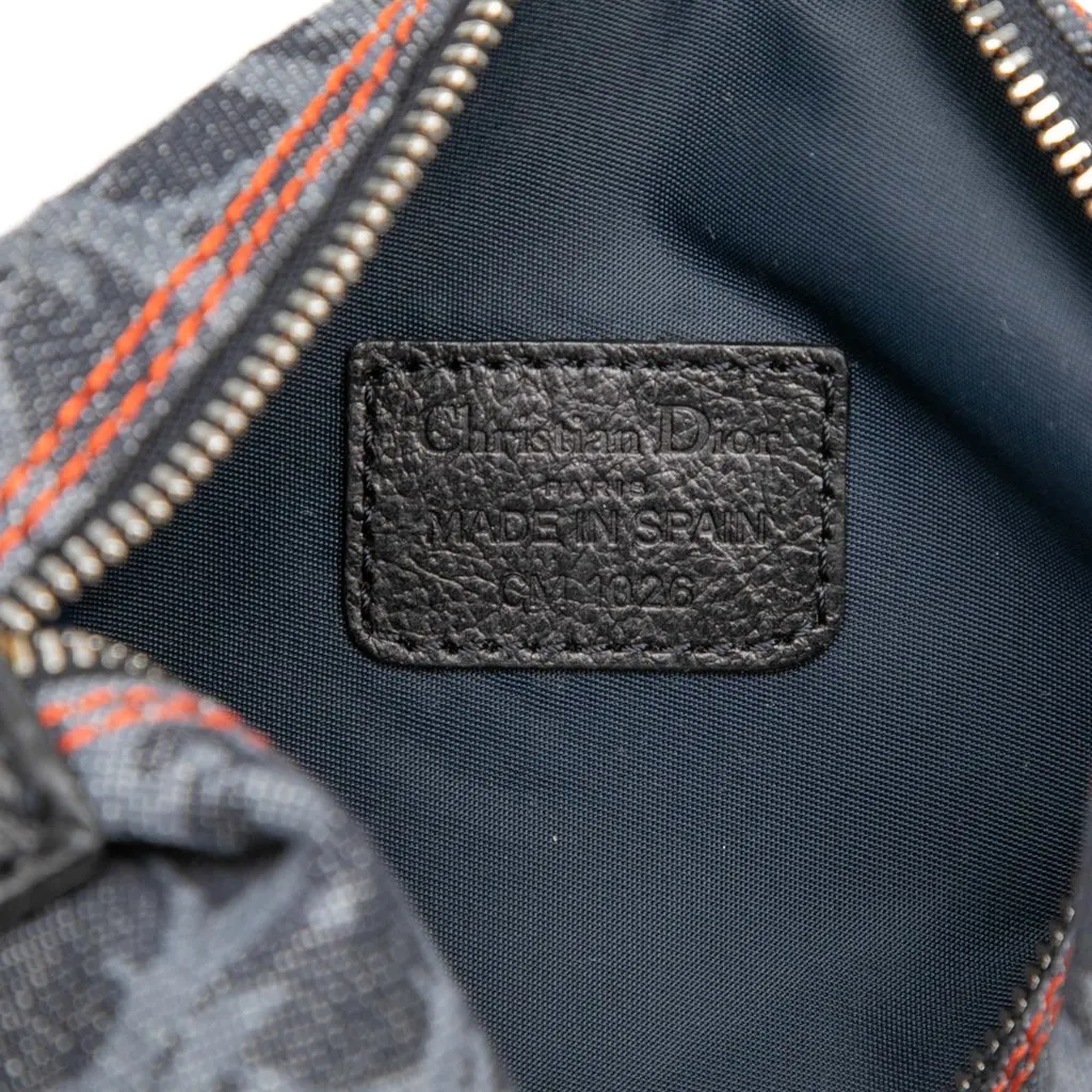 Dior Oblique Denim Flight Cosmetic Pouch Blue Very good - Box View