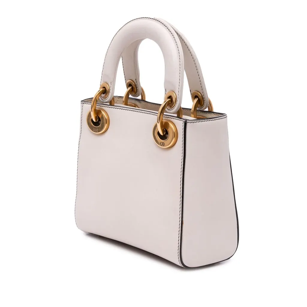 Dior DiorAmour Niki De Saint Phalle Mini Calfskin Love Lady Dior White Leather Very good - Back View