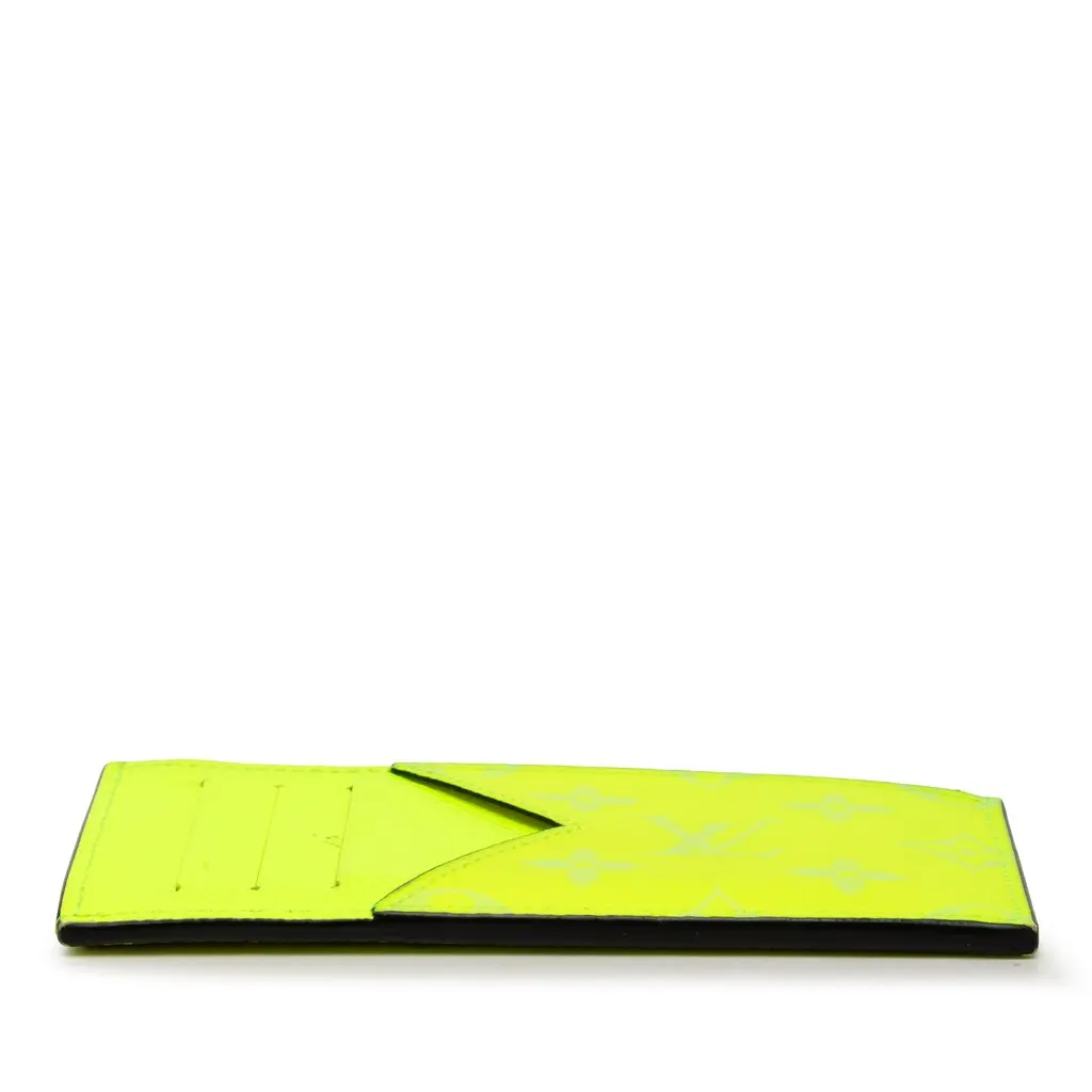 Louis Vuitton Taigarama Coin Card Holder Yellow Leather Very good - Inside View
