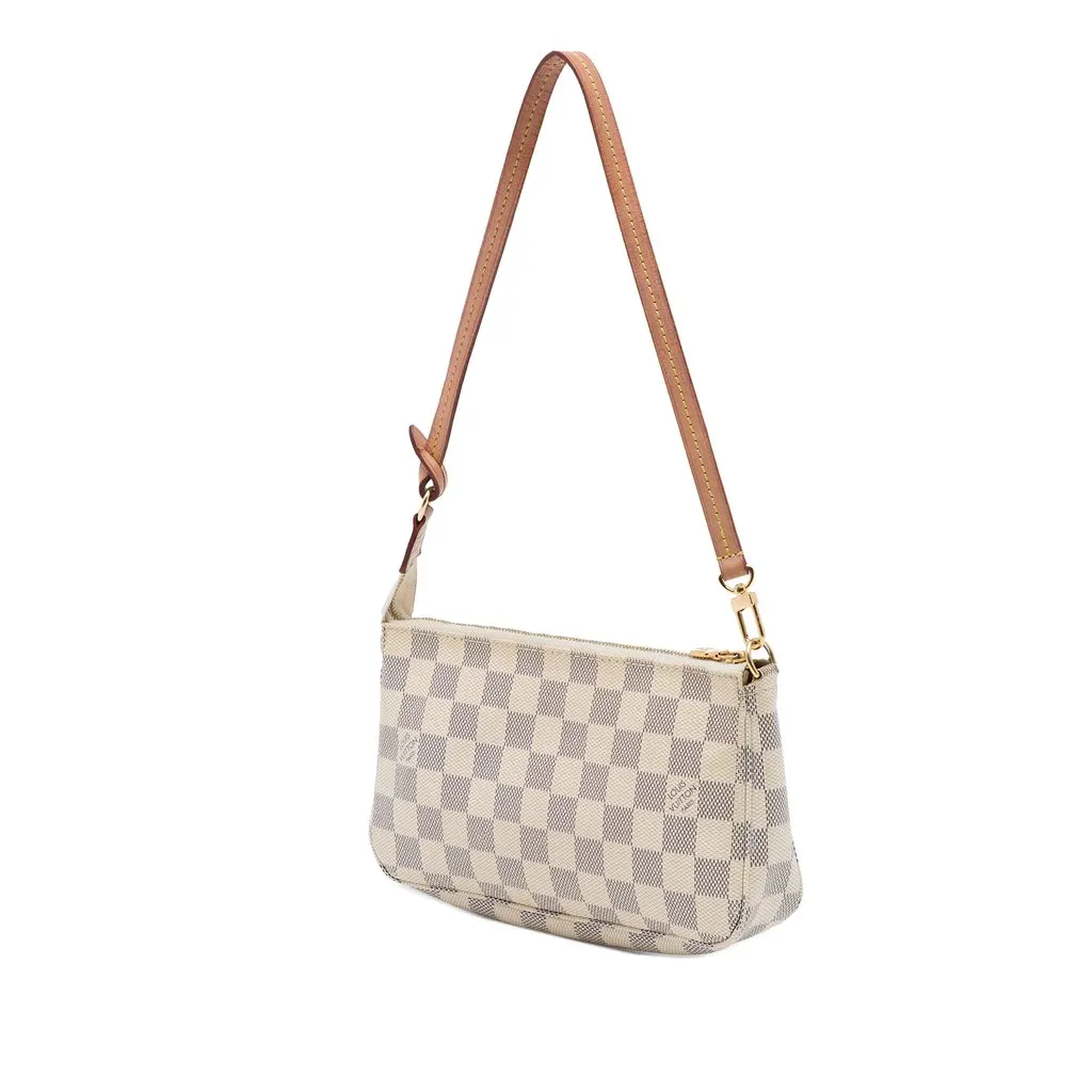 Louis Vuitton Damier Azur Pochette Accessoires White Very good - Back View