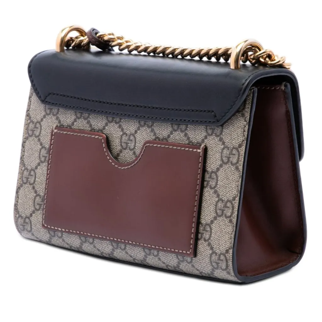 Gucci Small GG Supreme Padlock Crossbody Beige Very good - Back View