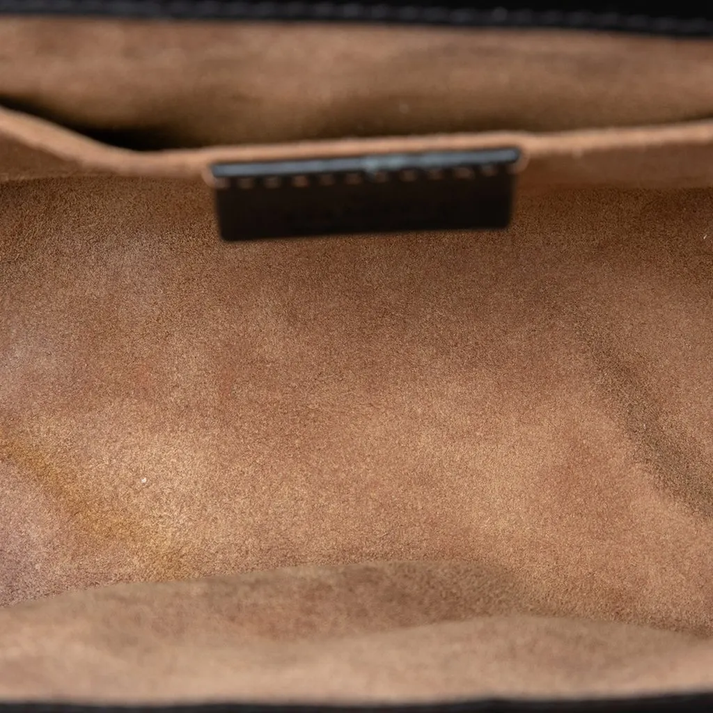 Gucci Small GG Supreme Padlock Crossbody Beige Very good - Model View