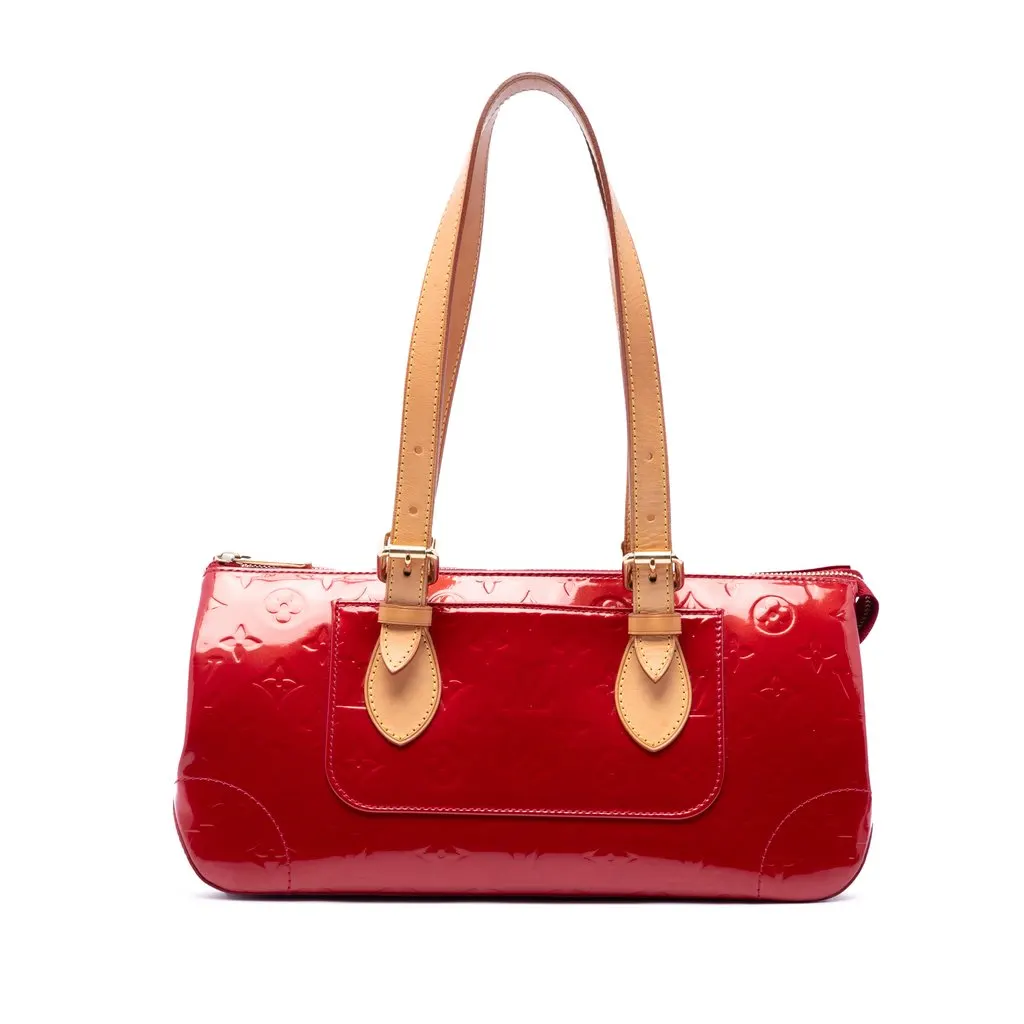 Louis Vuitton Monogram Vernis Rosewood Avenue Red Leather Good - Front View