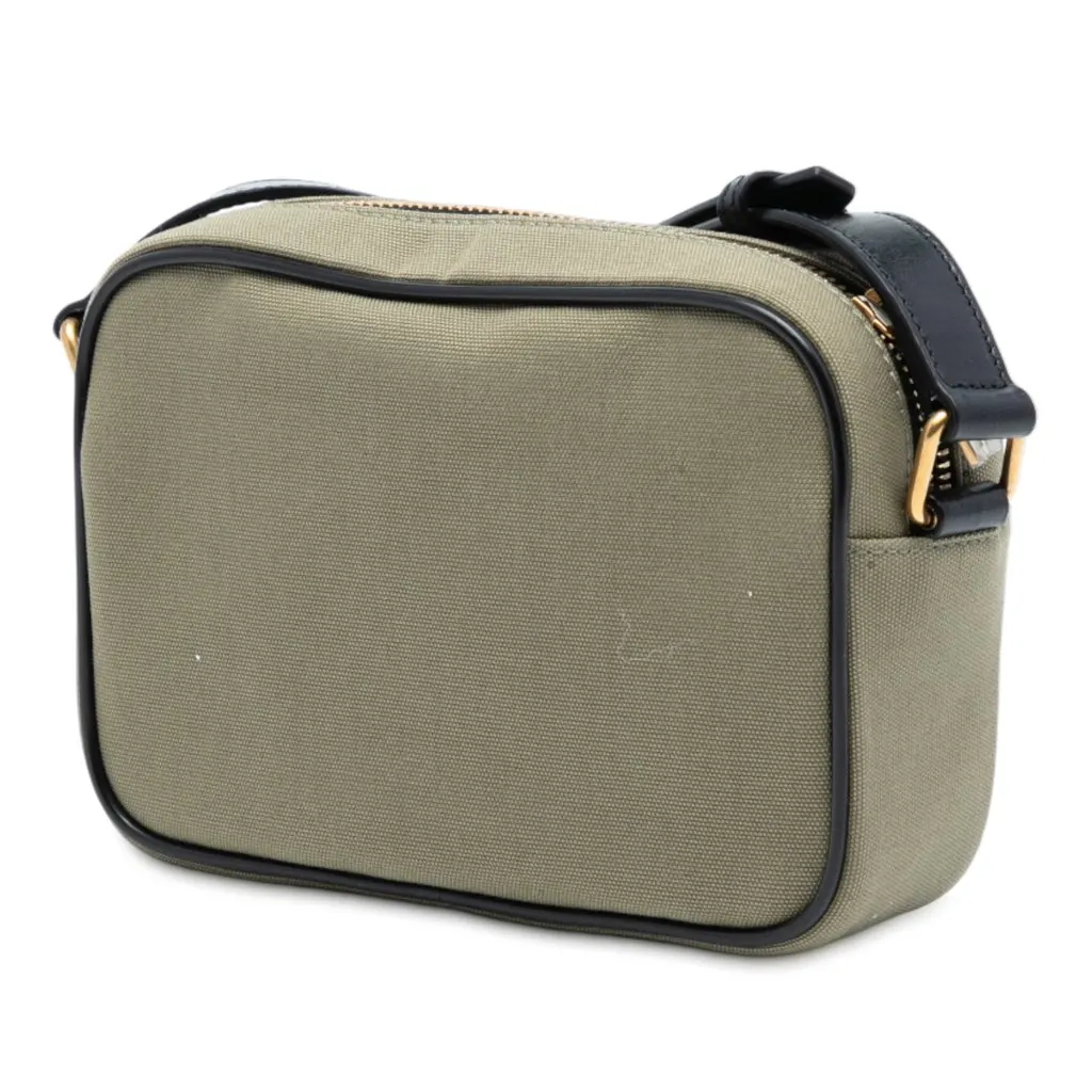 Saint Laurent Small Canvas Camp Camera Bag Green Very good - Back View