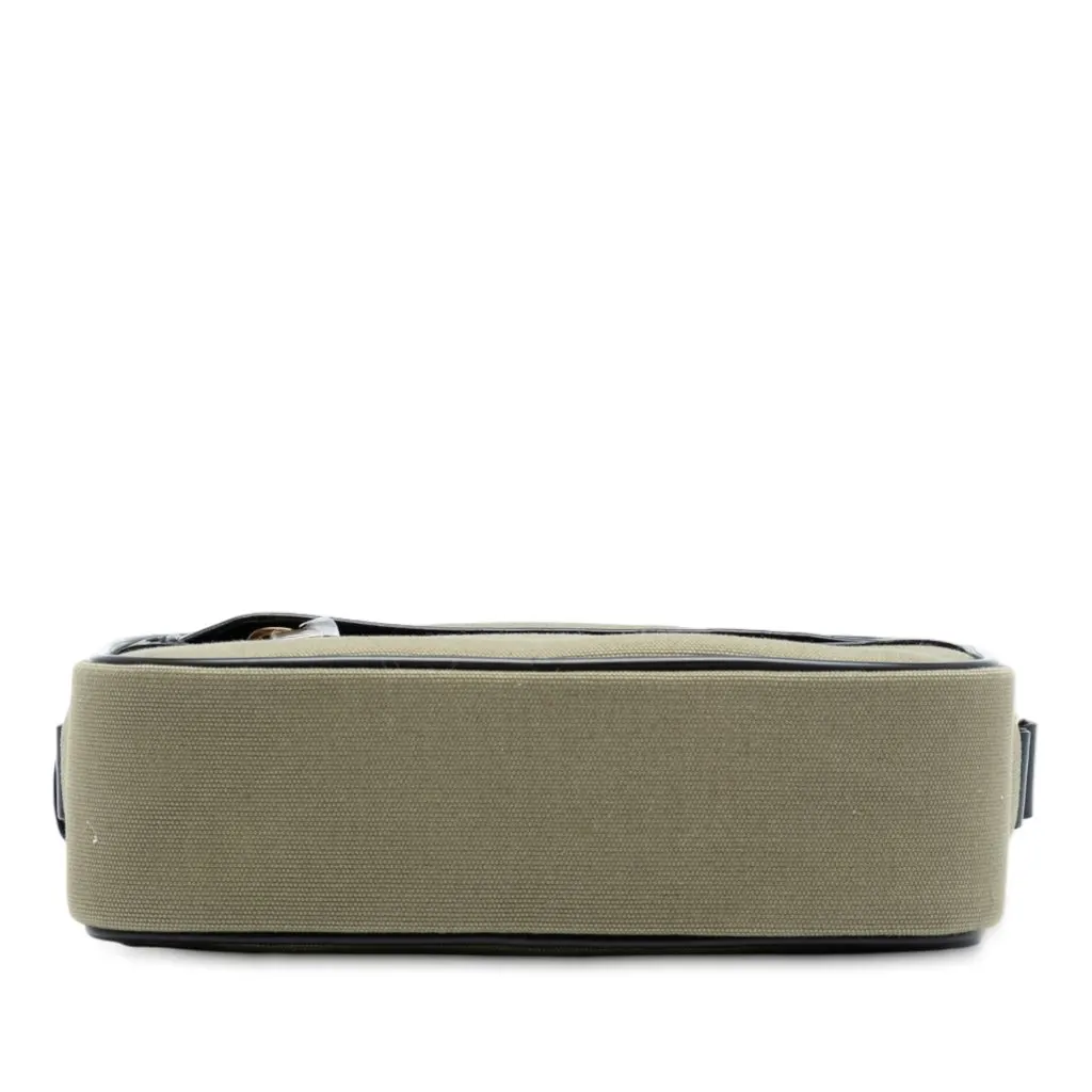Saint Laurent Small Canvas Camp Camera Bag Green Very good - Inside View