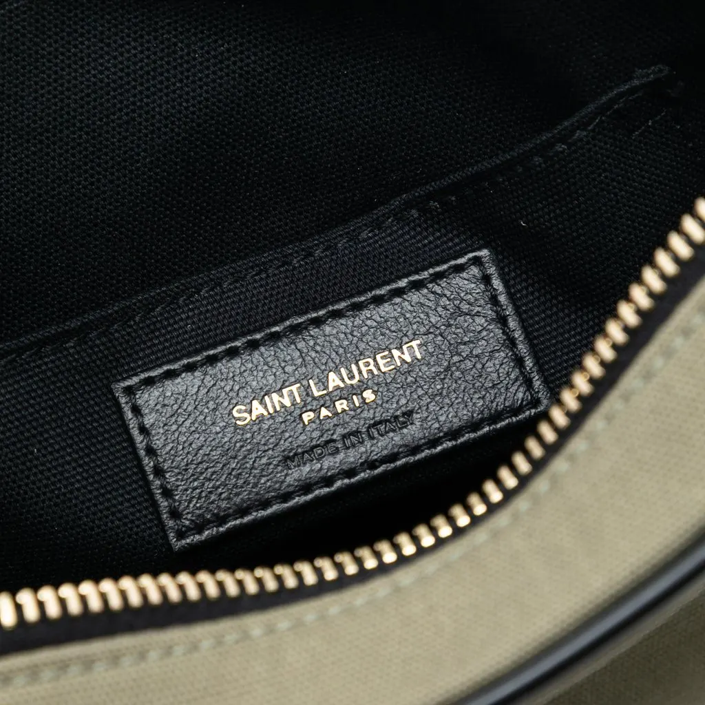 Saint Laurent Small Canvas Camp Camera Bag Green Very good - Box View