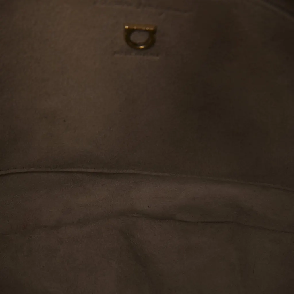 Salvatore Ferragamo Leather Maxi Gancio Hobo Brown Leather Very good - Model View